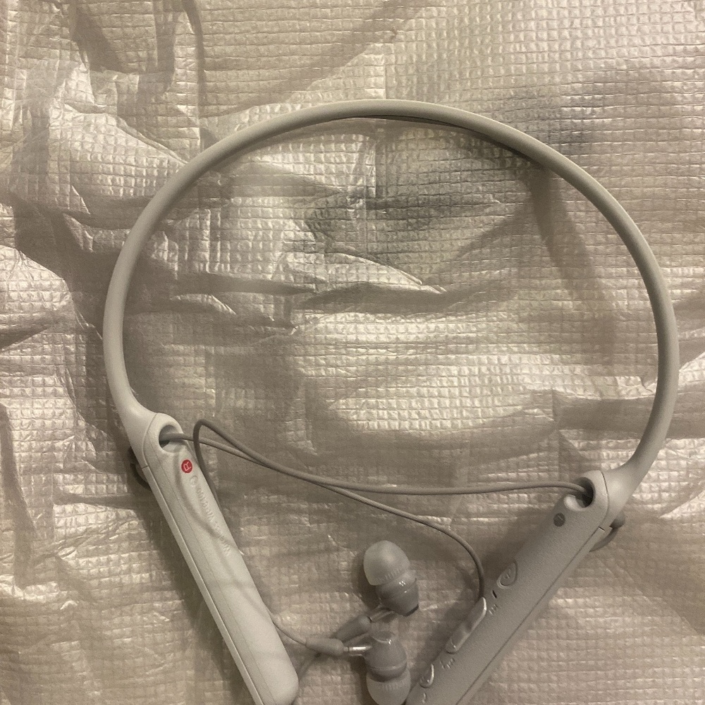 Sony wireless Bluetooth behind neck headphones